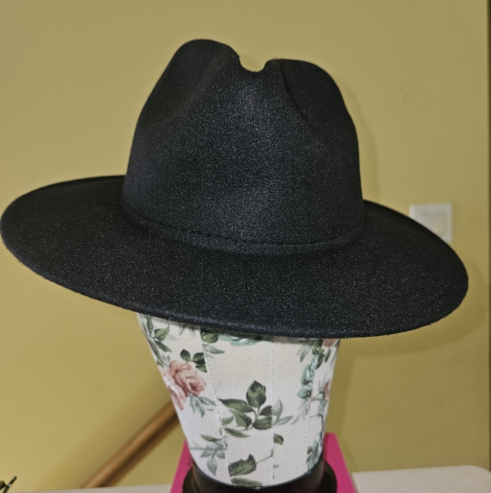 Chic Black Women's Fedora Hat